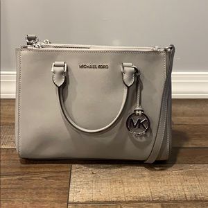 Stone Grey Leather MICHAEL KORS bag